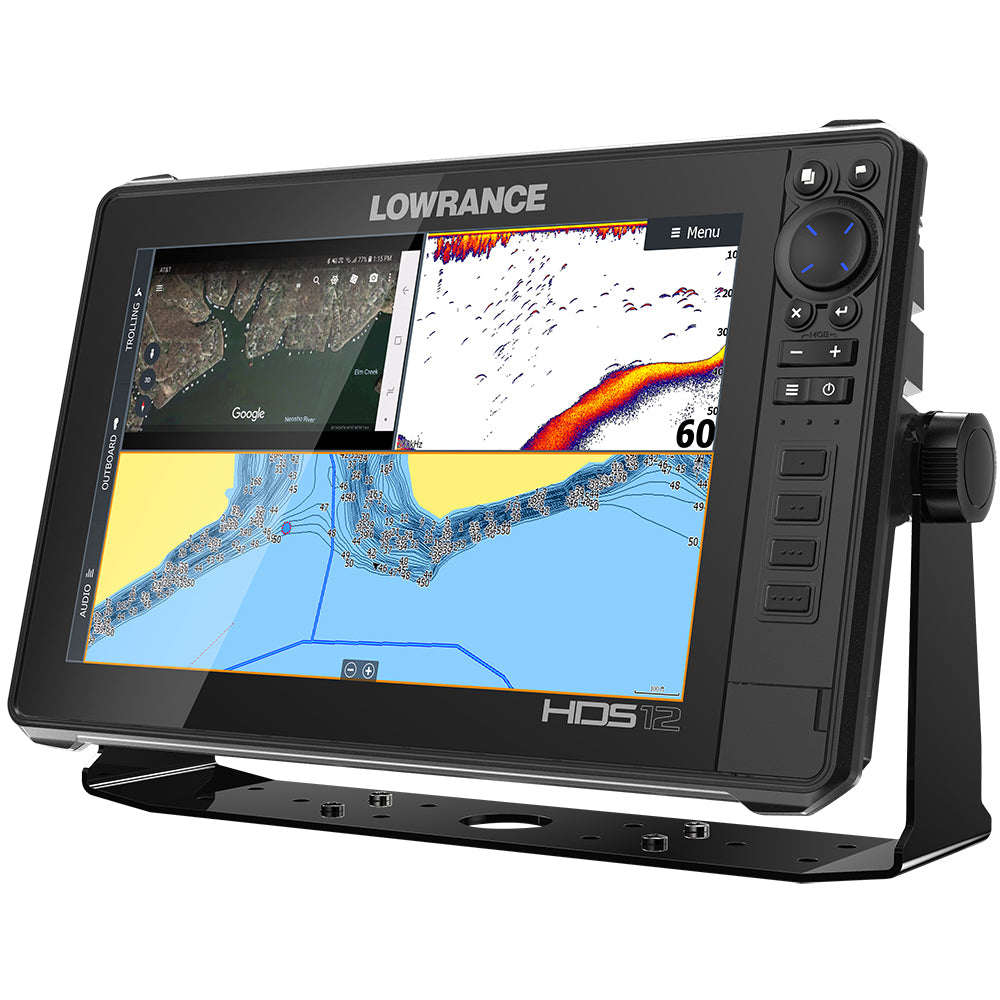Lowrance HDS-12 LIVE w/Active Imaging 3-in-1 Transom Mount  C-MAP Pro Chart [000-14428-001]-North Shore Sailing