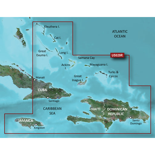 Garmin BlueChart g3 Vision HD - VUS029R - Southern Bahamas - microSD/SD [010-C0730-00]-North Shore Sailing