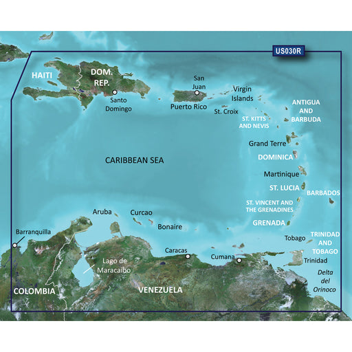 Garmin BlueChart g3 Vision HD - VUS030R - Southeast Caribbean - microSD/SD [010-C0731-00]-North Shore Sailing