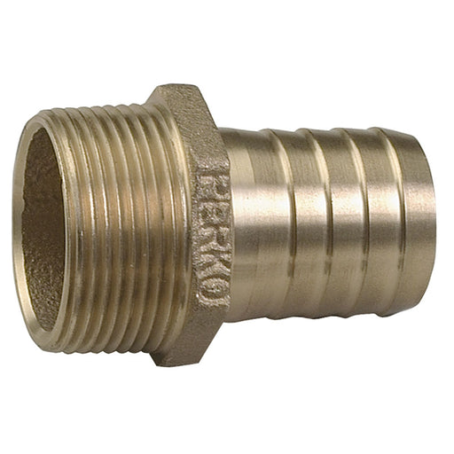 Perko 1-1/4" Pipe to Hose Adapter Straight Bronze MADE IN THE USA [0076DP7PLB]-North Shore Sailing