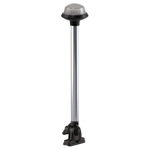 Perko Fold Down All-Round Frosted Globe Pole Light - Vertical Mount - White [1637DP0CHR]-North Shore Sailing