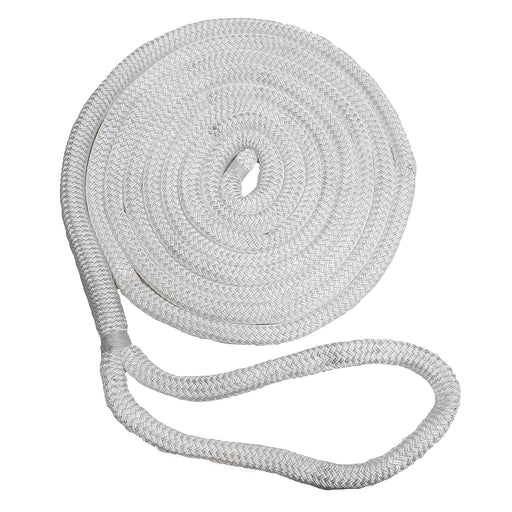 New England Ropes 5/8" Double Braid Dock Line - White - 35 [C5050-20-00035]-North Shore Sailing