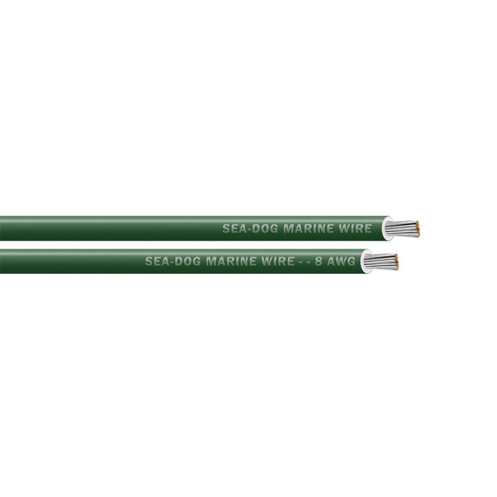 Se-Dog 8 AWG Green Primary Wire - 500' [8008047]