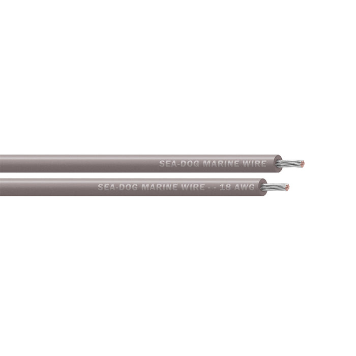 Sea-Dog 18 AWG Grey Primary Wire - 500' [8018117]