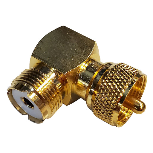 Shakespeare Right Angle Connector - PL-259 to SO-239 Adapter [RA-259-239-G]-North Shore Sailing