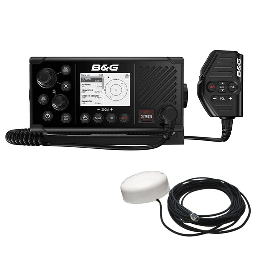 BG V60-B VHF Marine Radio w/DSC, AIS (Receive  Transmit)  GPS-500 GPS Antenna [000-14819-001]-North Shore Sailing
