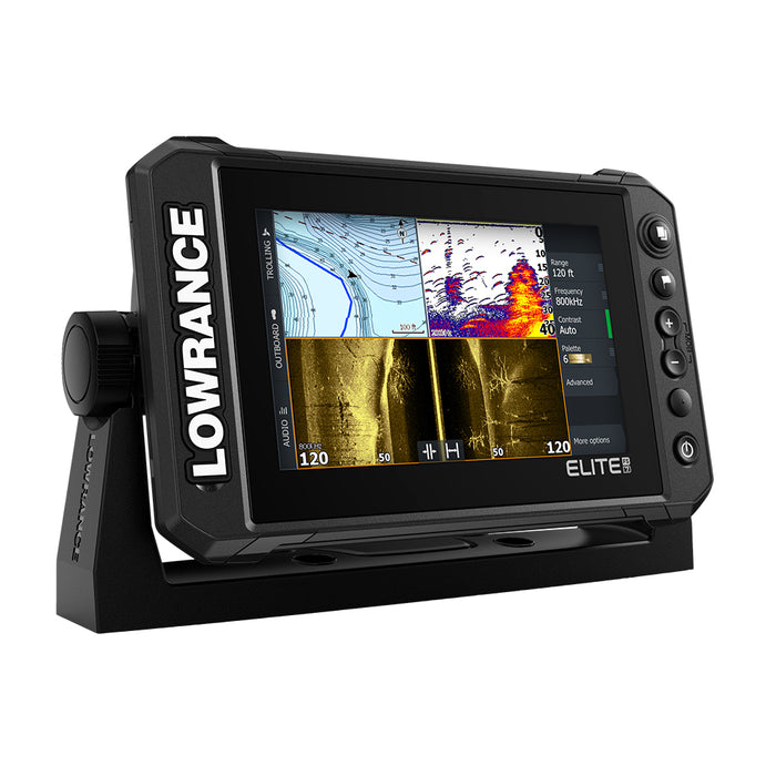 Lowrance Elite FS 7 Chartplotter/Fishfinder with HDI Transom Mount Transducer [000-15696-001]-North Shore Sailing