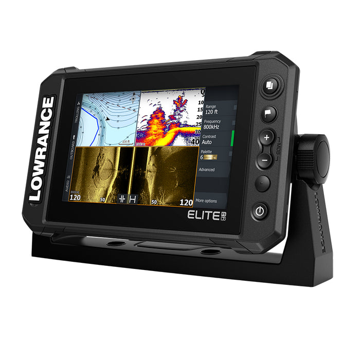 Lowrance Elite FS 7 Chartplotter/Fishfinder with HDI Transom Mount Transducer [000-15696-001]-North Shore Sailing