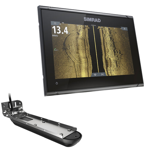 Simrad GO9 XSE Chartplotter/Fishfinder w/Active Imaging 3-in-1 Transom Mount Transducer  C-MAP Discover Chart [000-14840-002]-North Shore Sailing