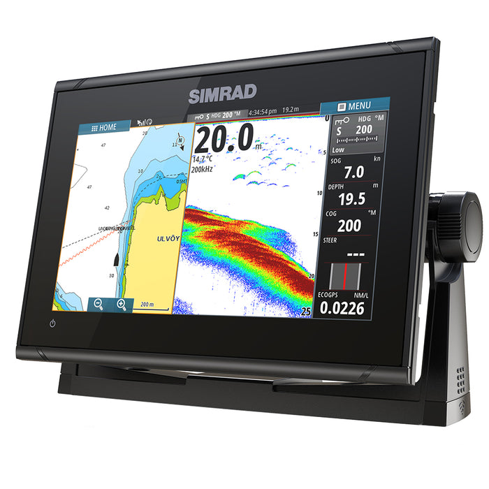 Simrad GO9 XSE Chartplotter/Fishfinder w/C-MA{ Discover Chart - No Transducer [000-13210-002]-North Shore Sailing