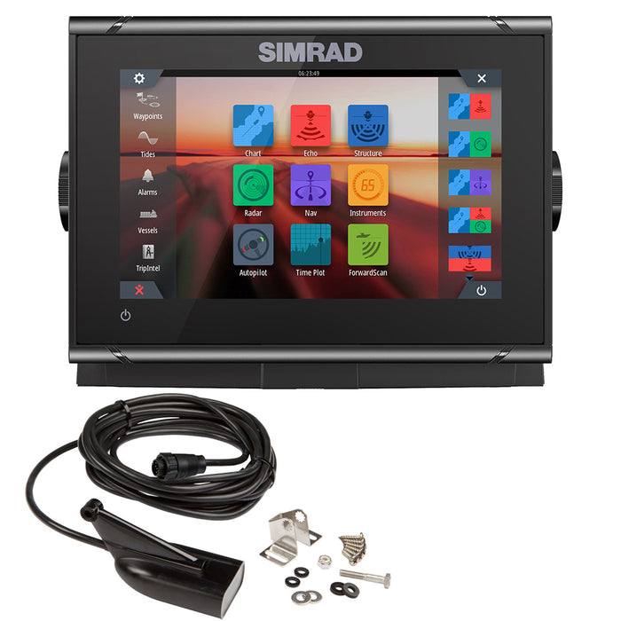 Simrad GO7 XSR Chartplotter/Fishfinder w/HDI Transom Mount Transducer  C-MAP Discover Chart [000-14326-002]-North Shore Sailing