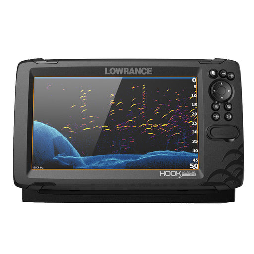 Lowrance HOOK Reveal 9 Combo w/TripleShot Transom Mount  C-MAP Contour+ Card [000-15851-001]-North Shore Sailing