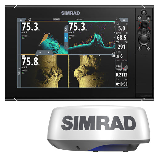 Simrad NSS12 evo3S Combo Multi-Function Chartplotter/Fishfinder Radar Bundle HALO20+ - No HDMI Video Outport [000-15555-002]-North Shore Sailing