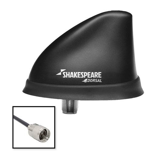 Shakespeare Dorsal Antenna Black Low Profile 26 RGB Cable w/PL-259 [5912-DS-VHF]-North Shore Sailing