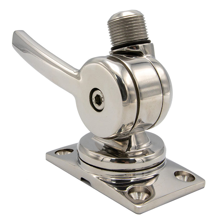 Shakespeare 6187 Sleek  Compact Stainless Steel Rotatable 4-Way Ratchet Mount [6187]-North Shore Sailing