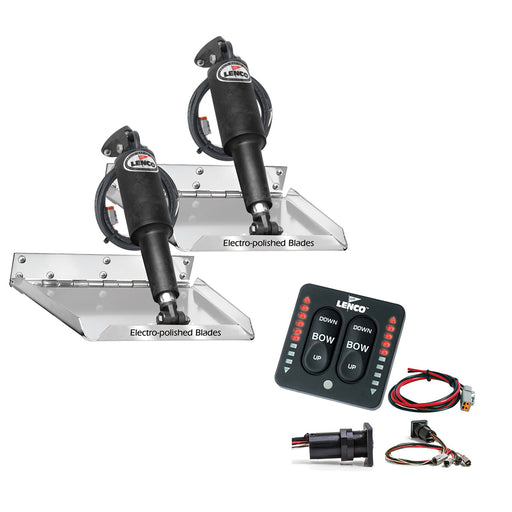 Lenco 12" x 9" Standard Performance Trim Tab Kit w/LED Indicator Switch Kit 12V [RT12X9I]-North Shore Sailing