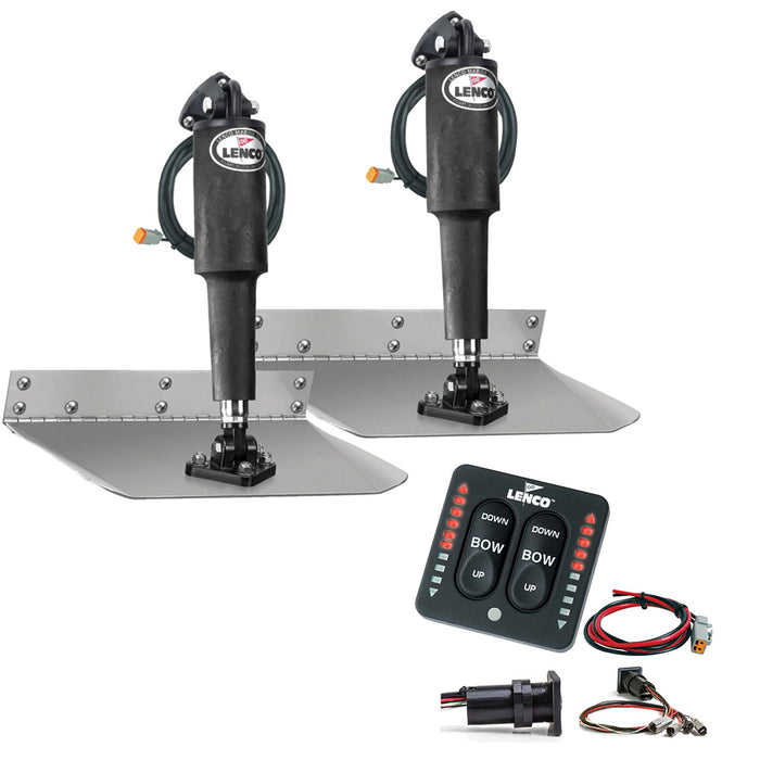 Lenco 9" x 12" Standard Trim Tab Kit w/LED Integrated Switch Kit 12V [15108-103]-North Shore Sailing