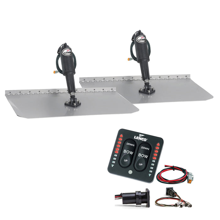Lenco 12" x 12" Standard Trim Tab Kit w/LED Integrated Switch Kit 12V [15109-103]-North Shore Sailing