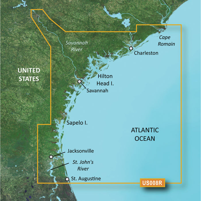 Garmin BlueChart g3 Vision HD - VUS008R - Charleston to Jacksonville - microSD/SD [010-C0709-00]-North Shore Sailing