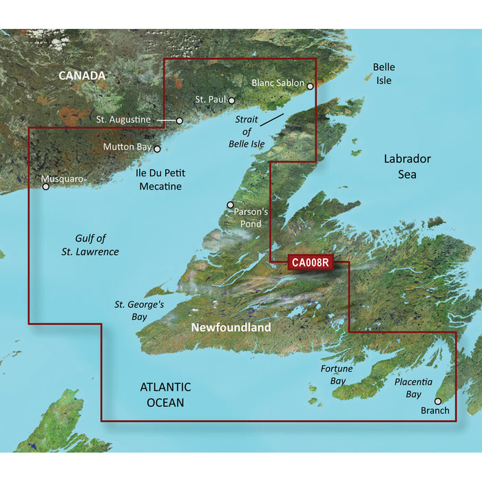 Garmin BlueChart g3 Vision HD - VCA008R - Newfoundland West - microSD/SD [010-C0694-00]-North Shore Sailing