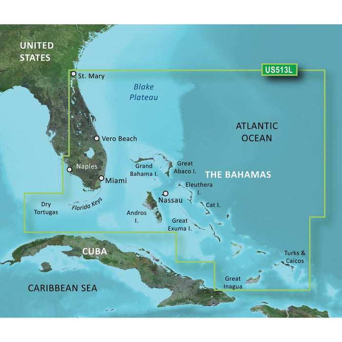 Garmin BlueChart g3 Vision HD - VUS513L - Jacksonville - Bahamas - microSD/SD [010-C0742-00]-North Shore Sailing