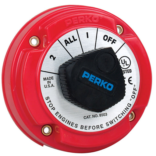 Perko 8503DP Medium Duty Battery Selector Switch w/Alternator Field Disconnect w/o Key Lock [8503DP]-North Shore Sailing