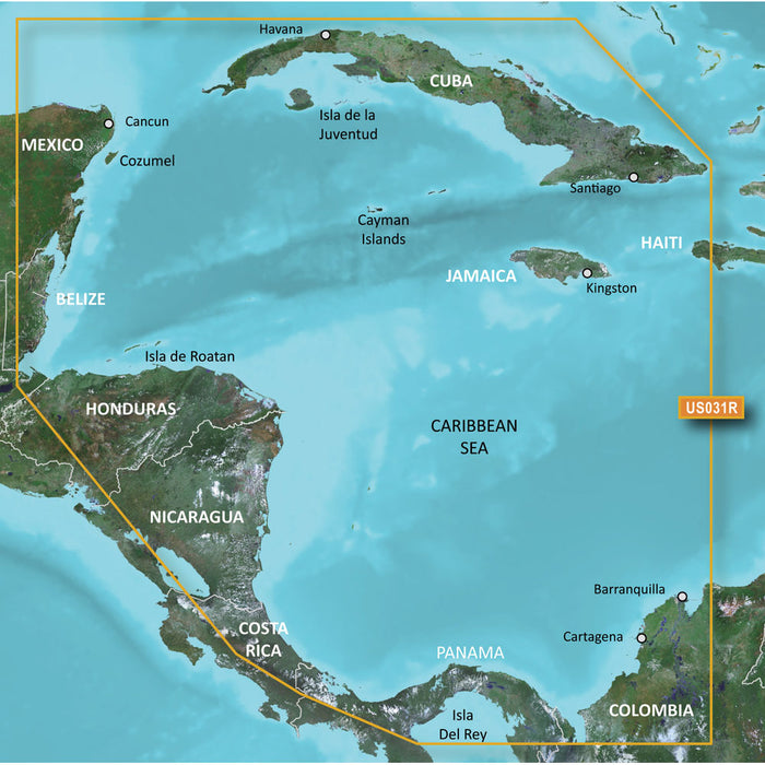 Garmin BlueChart g3 HD - HXUS031R - Southwest Caribbean - microSD/SD [010-C0732-20]-North Shore Sailing