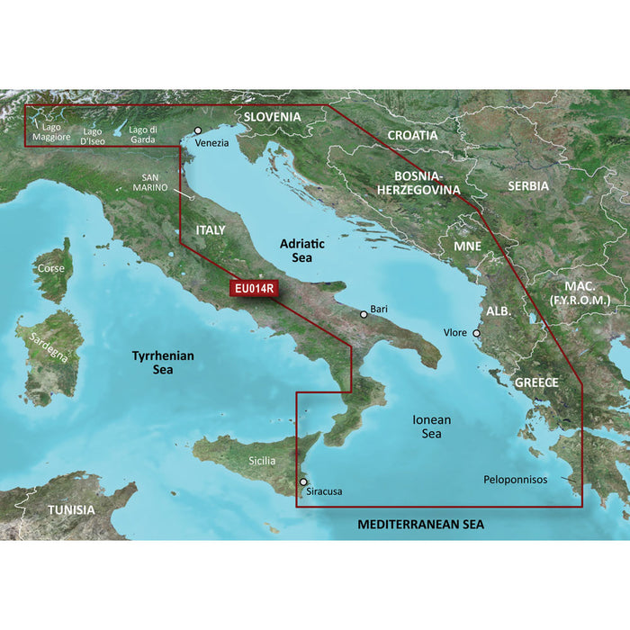 Garmin BlueChart g3 HD - HXEU014R - Italy Adriatic Sea - microSD/SD [010-C0772-20]-North Shore Sailing