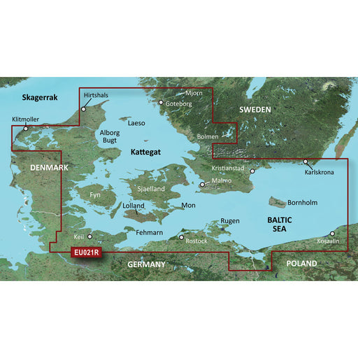 Garmin BlueChart g3 HD - HXEU021R - Denmark East  Sweden Southeast - microSD/SD [010-C0777-20]-North Shore Sailing