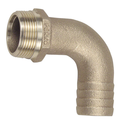 Perko 3/4" Pipe To Hose Adapter 90 Degree Bronze MADE IN THE USA [0063DP5PLB]-North Shore Sailing