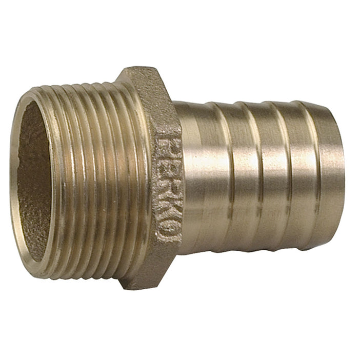 Perko 3/4" Pipe to Hose Adapter Straight Bronze MADE IN THE USA [0076DP5PLB]-North Shore Sailing
