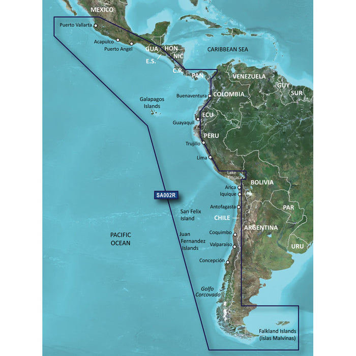 Garmin BlueChart g3 HD - HXSA002R - South America West Coast - microSD/SD [010-C1063-20]-North Shore Sailing