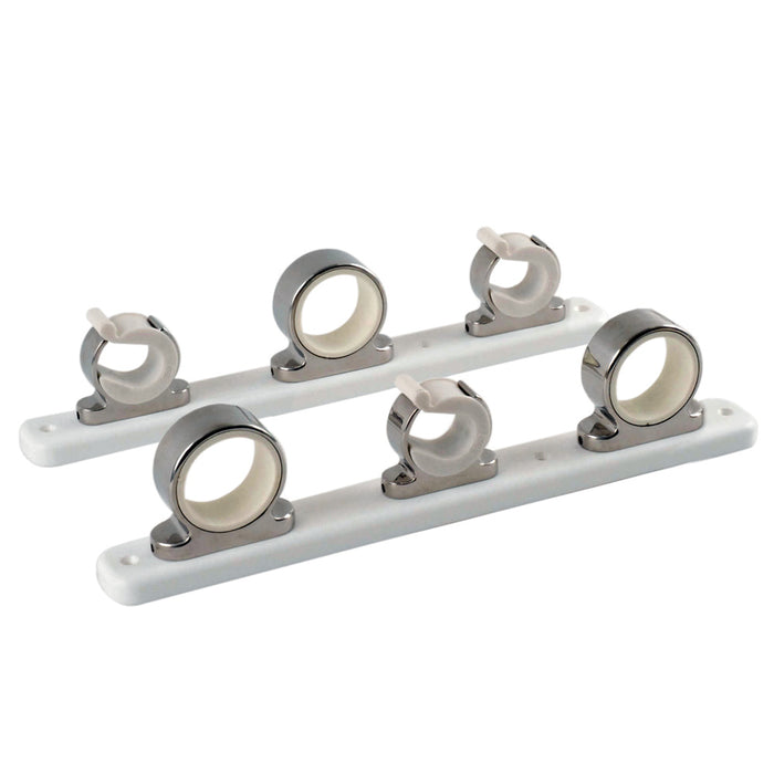 TACO 3-Rod Hanger w/Poly Rack - Polished Stainless Steel [F16-2753-1]-North Shore Sailing
