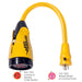 Marinco P15-30 EEL 30A-125V Female to 15A-125V Male Pigtail Adapter - Yellow [P15-30]-North Shore Sailing