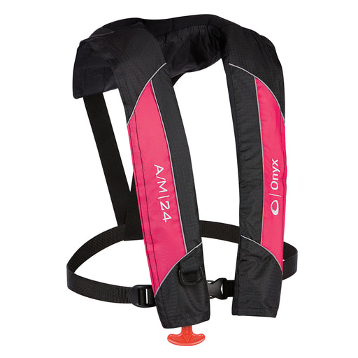 Onyx A/M-24 Automatic/Manual Inflatable PFD Life Jacket - Pink [132000-105-004-14]-North Shore Sailing