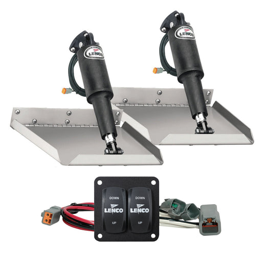 Lenco 12" x 12" Edge Mount Trim Tab Kit w/Double Rocker Switch Kit [15102-104]-North Shore Sailing