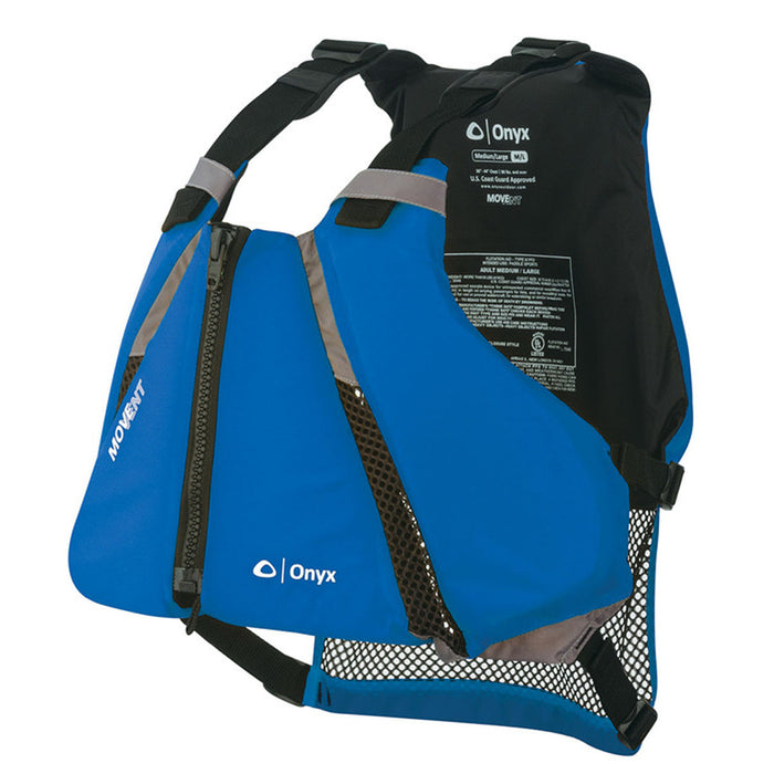 Onyx MoveVent Curve Paddle Sports Life Vest - XS/S - Blue [122000-500-020-16]-North Shore Sailing