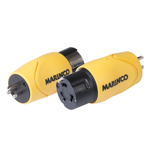 Marinco Straight Adapter - 15A Male Straight Blade to 50A 125/250V Female Locking [S15-504]-North Shore Sailing