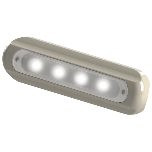 TACO 4-LED Deck Light - Flat Mount - White Housing [F38-8800W-1]-North Shore Sailing