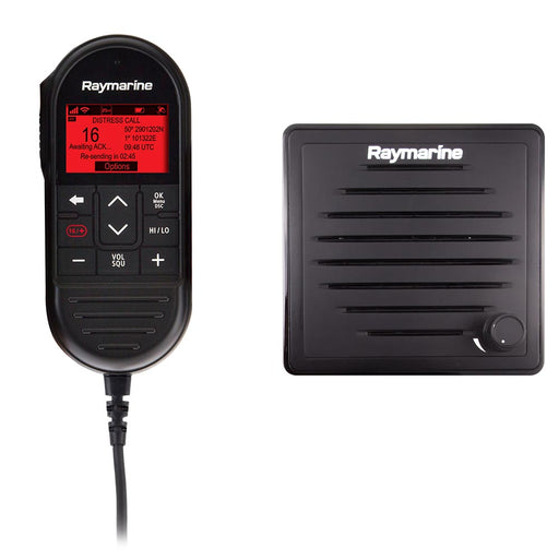 Raymarine Ray90 Wired Second Station Kit w/Passive Speaker, RayMic Wired Handset  RayMic Extension Cable - 10M [T70432]-North Shore Sailing