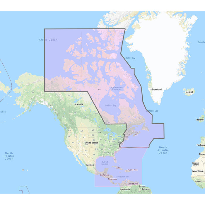 Furuno US  Canada Atlantic Coast, Gulf of Mexico, Caribbean Bahamas and central America Vector Charts - Unlock Code [MM3-VNA-033]-North Shore Sailing
