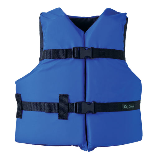 Onyx Nylon General Purpose Life Jacket - Youth 50-90lbs - Blue [103000-500-002-12]-North Shore Sailing