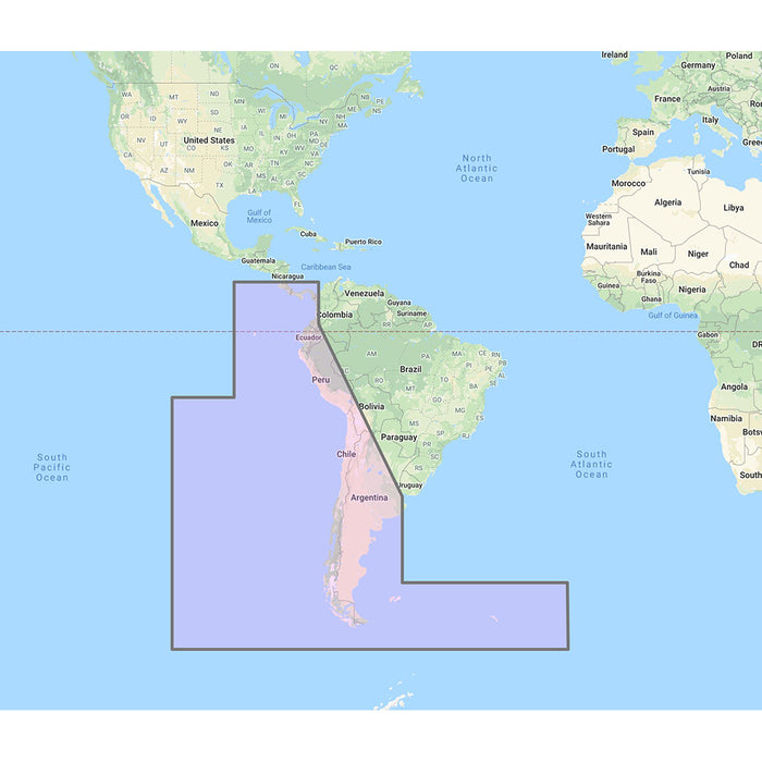 Furuno South America West Coast - Costa Rica to Chile to Falklands Vector Charts - Unlock Code [MM3-VSA-500]-North Shore Sailing