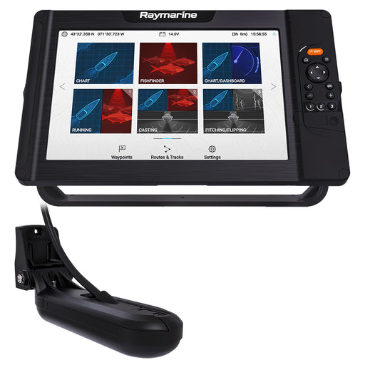 Raymarine Element 12 HV Combo w/HV-100 Transom Mount Transducer  Lighthouse North America Chart [E70536-05-102]-North Shore Sailing