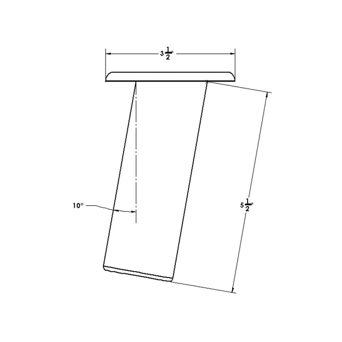 TACO Flush Mount Rod Holder 10 - Deluxe Anodized Finish [F31-0702BXY]-North Shore Sailing