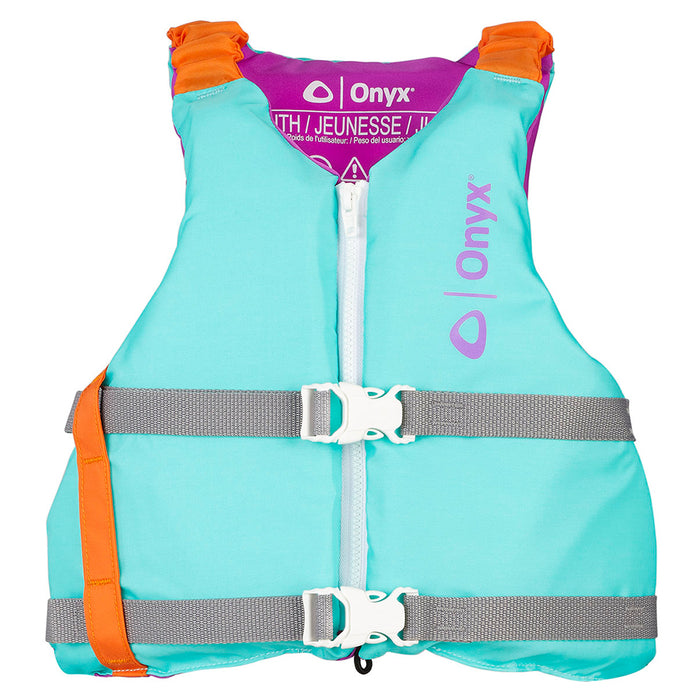 Onyx Youth Universal Paddle Vest - Aqua [121900-505-002-21]-North Shore Sailing