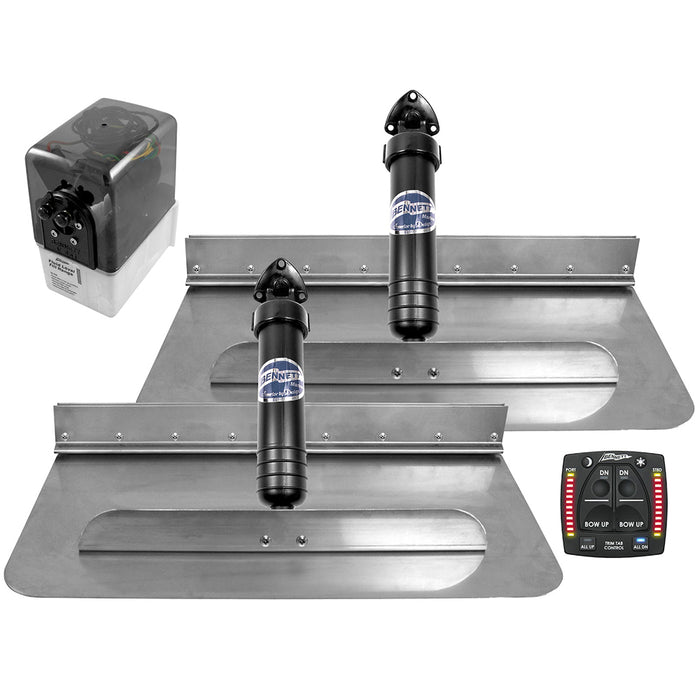 Bennett Marine 24x12 Hydraulic Trim Tab System w/One Box Indication [2412OBI]-North Shore Sailing