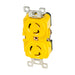 Marinco Locking Receptacle - 15A, 125V - Yellow [4700CR]-North Shore Sailing