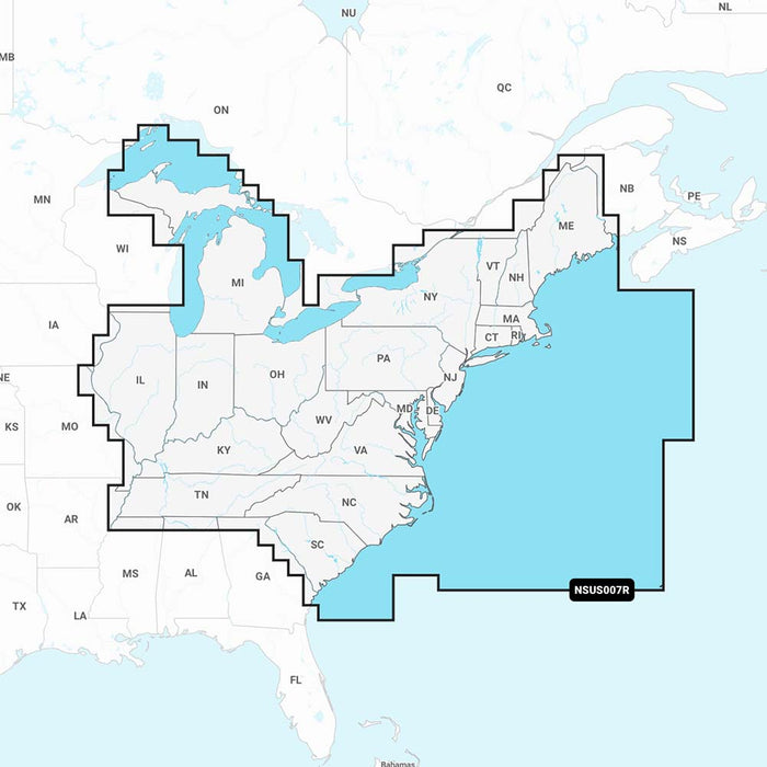Garmin Navionics+ NSUS007R U.S. East [010-C1291-20]-North Shore Sailing