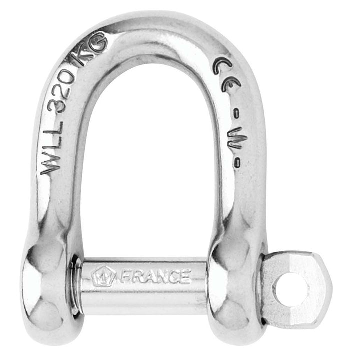 Wichard Self-Locking D Shackle - Diameter 4mm - 5/32" [01201]-North Shore Sailing